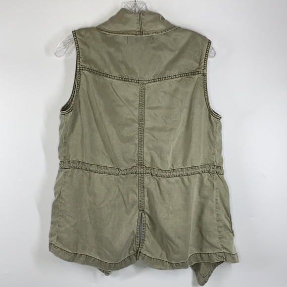Kenneth Cole Reaction Green Draped Vest Medium - Picture 2 of 9
